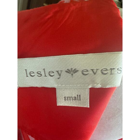 Leslie Evers Orange Pink Geometric Sheath Dress Small S EUC - Picture 7 of 8